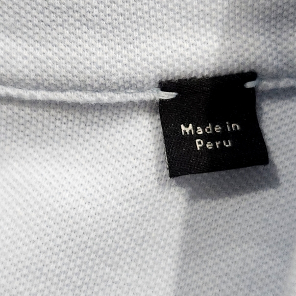 Vince Mens Shirt Button Up Short Sleeve Blue Knit Slub Cotton Size XXL EUC - Picture 5 of 7